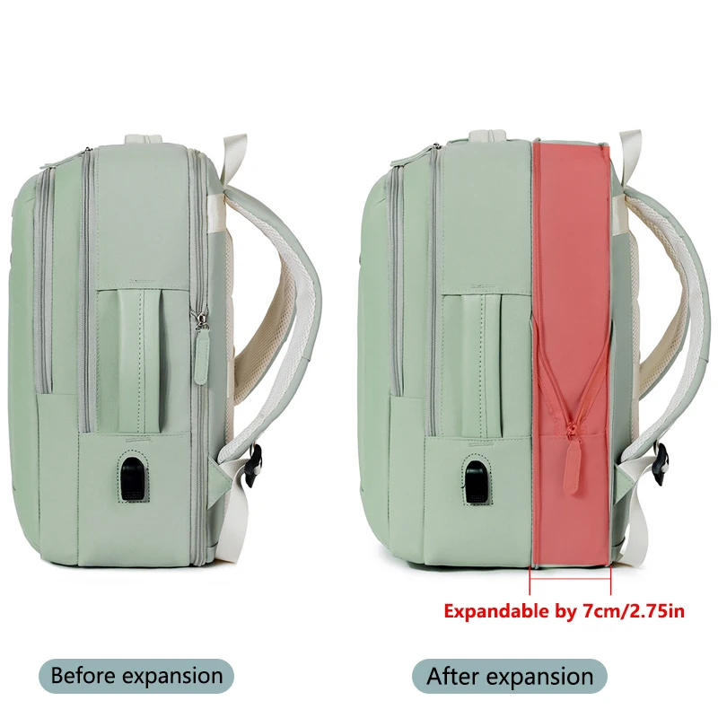 حقيبة ظهر للسفر للأعمال، حقيبة ظهر للكمبيوتر ذات سعة كبيرة، حقيبة ظهر للكمبيوتر المحمول، حقيبة ظهر للتنقل ورحلة العمل للرجال