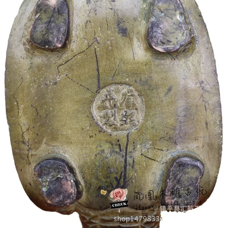 حلي عتيقة متنوعة من النحاس النقي أفالوكيتسفارا مصنوعة أثناء Daming Xuande Years وعاء سلحفاة بوذا البرازيلي #5