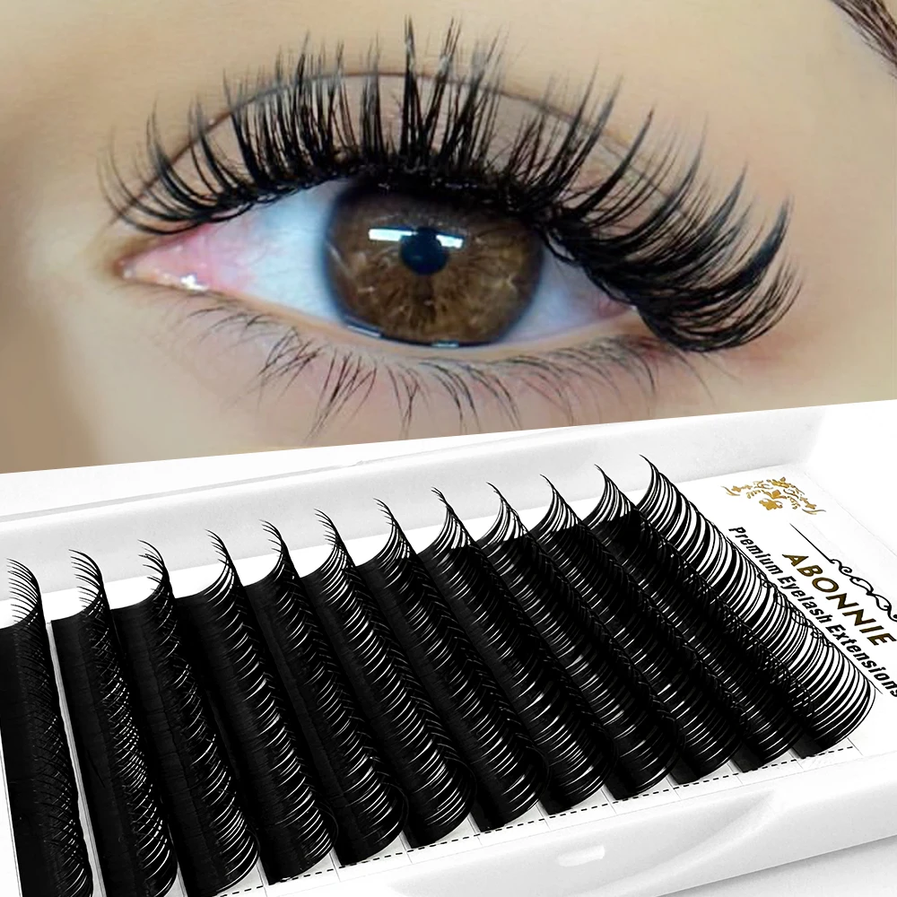 Abonnie Spikes Lashes Extensions Wet Classic Eyelashes  New Eyelashes for Eye Beauty