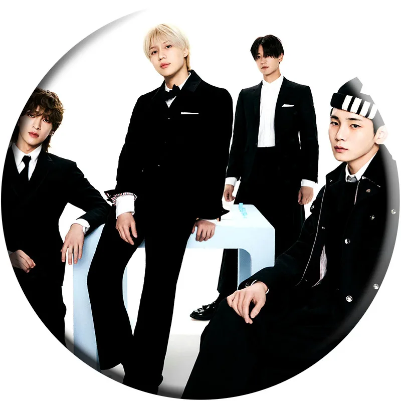 KPOP SHINEE Album HARD Character Photo Badge Brooch Ring Mirror Keyring Keychain Pendant Bag Accessories Taemin Minho Fans Gift