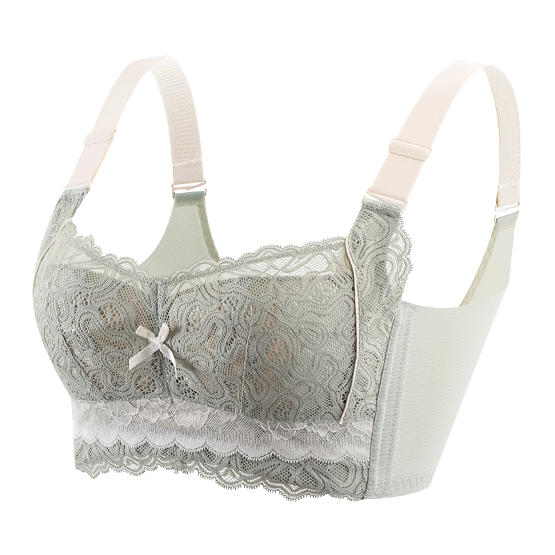 Wireless Bras for Women Thin Cup Lingeire Plus Size Lace Underwear Minimizer Brassiere C D E Cup Lace Underwear Push Up Lingerie