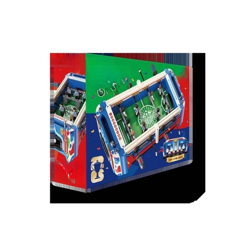Building block KJ058 table football machine parent-child interaction double game board game birthday