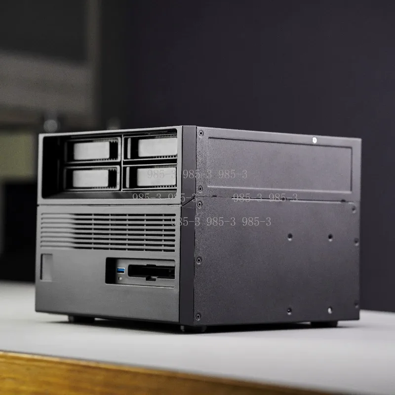 

Hard Drive Storage NAS Enclosure Retro Style 4+2 Bay Empty Chassis SFX Power Supply Version