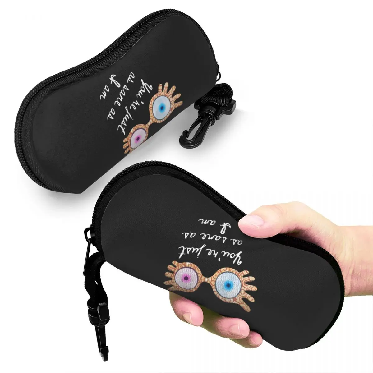 

You_re Just As Sane As I Am - Luna Lovegood Shell Glasses Case Protector Sunglasses Box Women Men Soft Eyeglass Bag Pouch