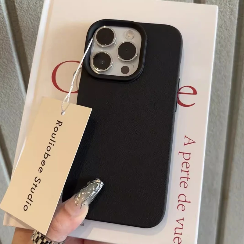 

Soft Candy Color Lichee Pattern Silicone Phone Case For iPhone 11 12 13 14 15 16 Pro Max Plus X XS XR Shockproof Bumper Cover