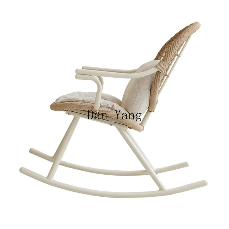 YJ rocking chair recliner home balcony leisure rattan chair lazy nap free chair creative style simple rocking