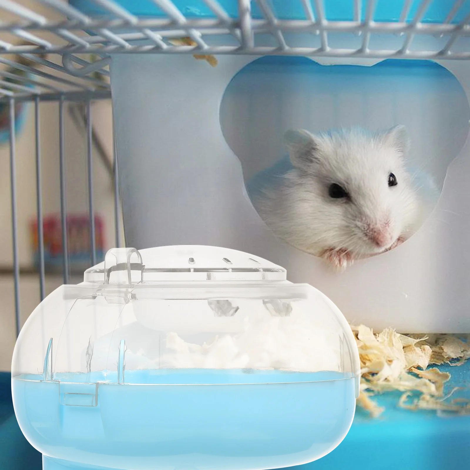 

Bath Container Premium Plastic Hamster Shower Bathroom Sand Bath For Hamsters Pet Hamster Cage Accessory