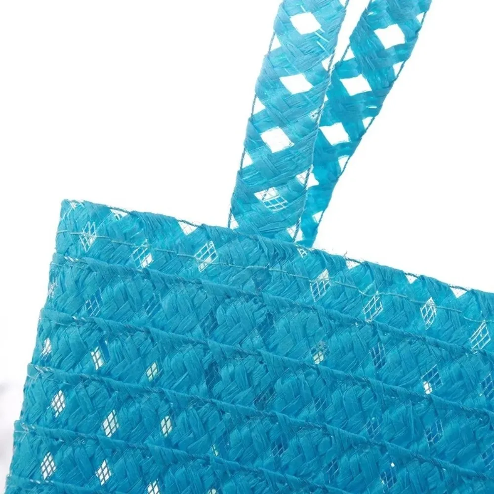 

2Pcs/Set Wide Brim Straw Hat Beach Bag Set Flower Design Tote Bag Children Beach Hats Set Breathable Sun Hat Straw Wide Hat