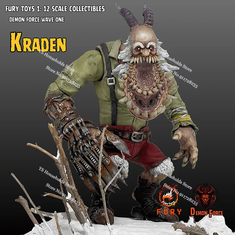 FURY TOYS 1/12 Scale Christmas Devil Action Figure FADF001 Karden FDF002 Krynn Anime Simulation 7inches Full Set Model Gift