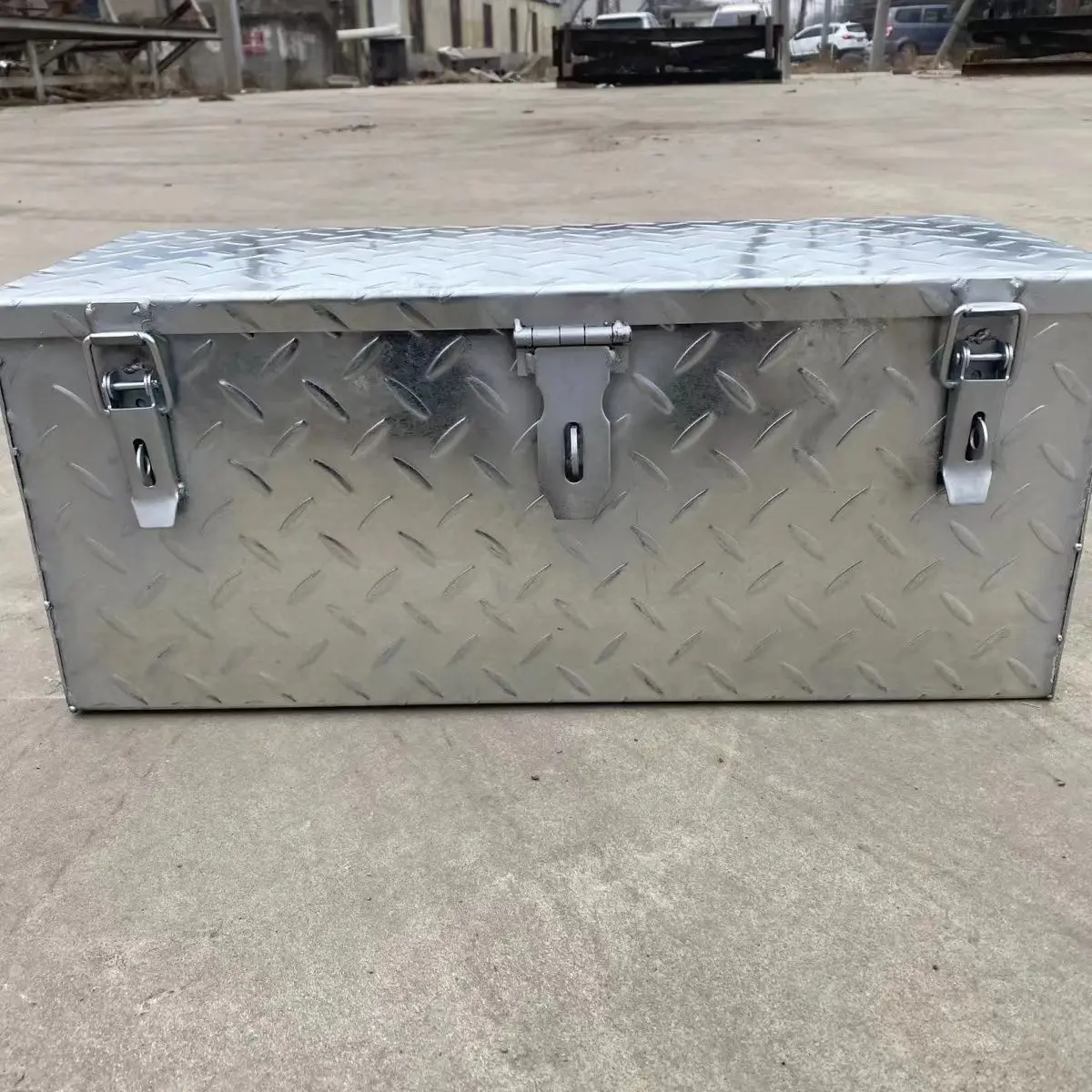 #Toolbox Iron box Galvanized anti-rust forklift turnover boxMachine repair Anti-skid waterproof thickened multi-functional stora