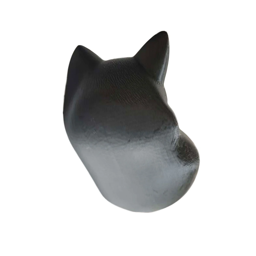 Soporte con forma de gato impreso en 3D para Echo Dot 5a generación, PLA negro + organizador de escritorio para Echo Dot 5 - Lindo accesorio de decoración del hogar