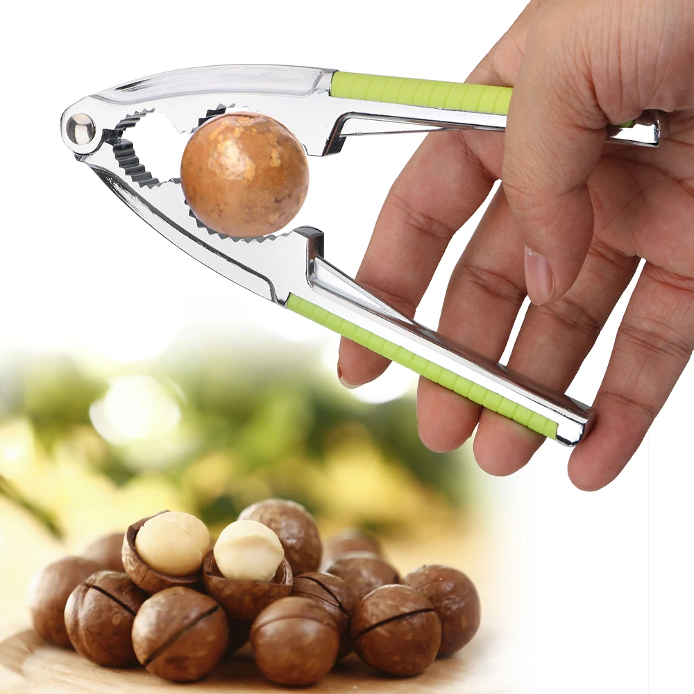 Stainless Steel Nutcracker Pine Pecan Hazelnut Plier Multi-Function Quick Walnut Cracker Nut Clip Kitchen Tools