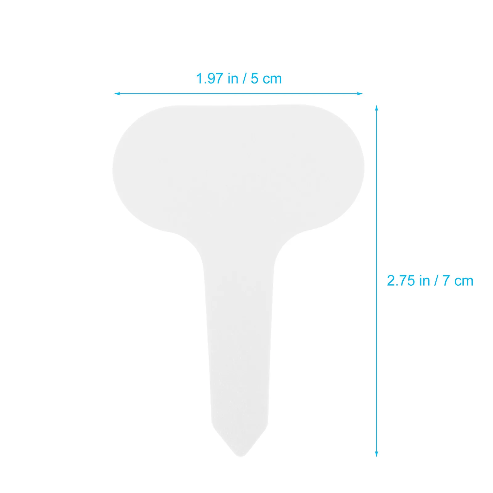 100Pcs Plant Labels T-Shaped Garden Markers Heavy Duty Plastic for Plants Tracking Seedling Identification Outdoor Landscaping