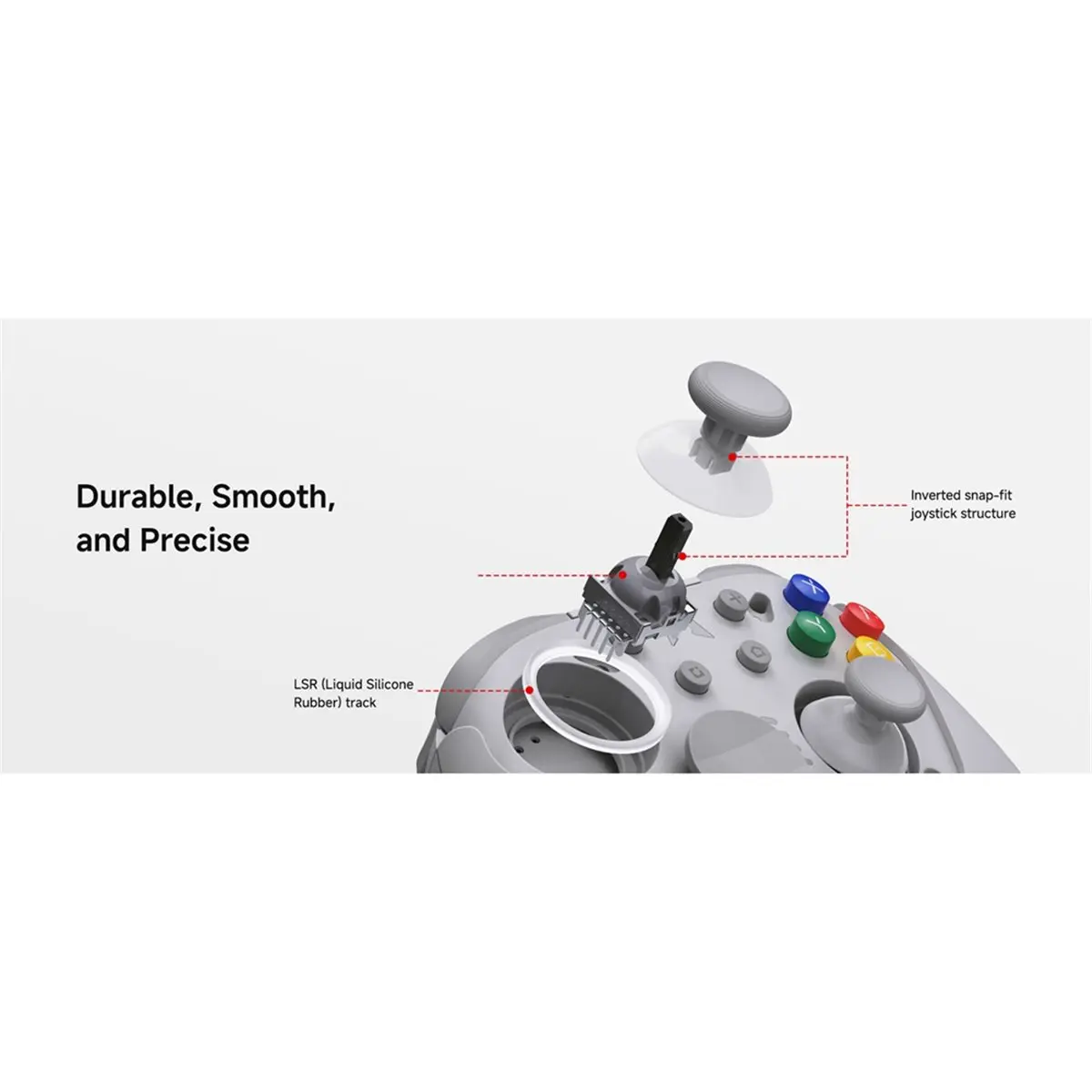 CHITU 2 HD Mechanical Bluetooth Controller for Switch 1/2 PC Android TMR Glide Sticks Gamepad with Charging Dock