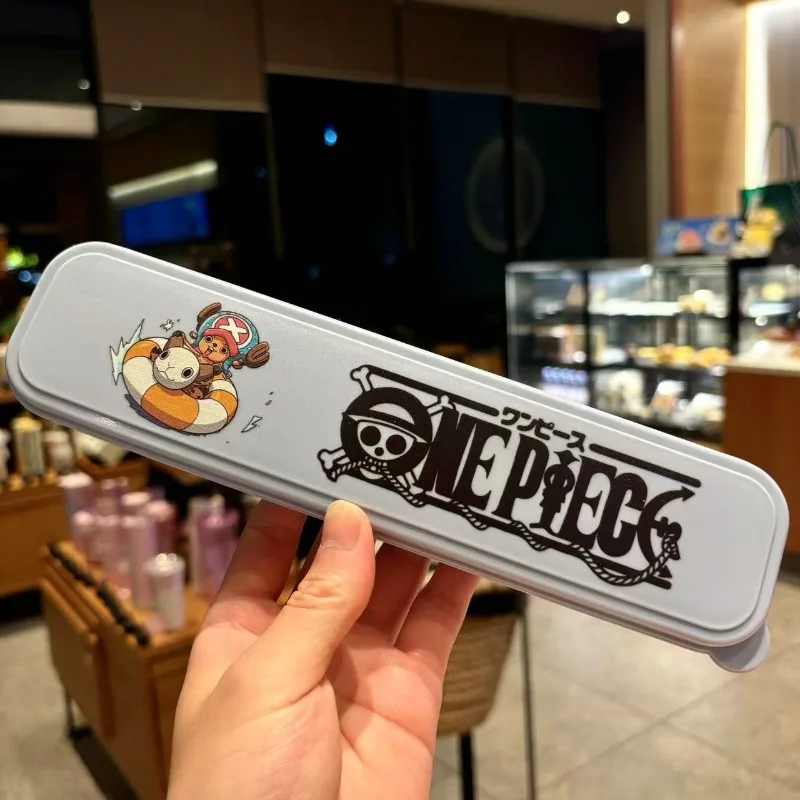 Zestaw naczyń One Piece Nika Luffy & Chopper 2025 - łyżka, widelec, pałeczki ze stali nierdzewnej 304, przenośny prezent na imprezę anime