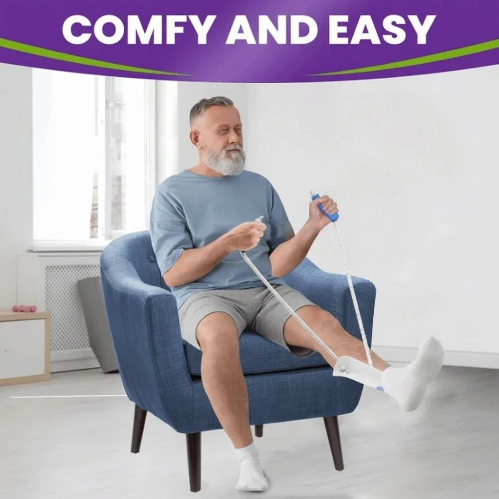 Portable Easy On and Off No bending Sock Aid Pulling Assist Device Foam Handles Stocking Slider Sock Wearing Sock Helper Elderly