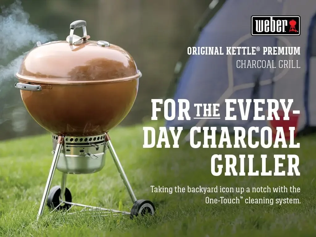 home.Original Kettle Premium Charcoal Grill, 22-Inch, Copper