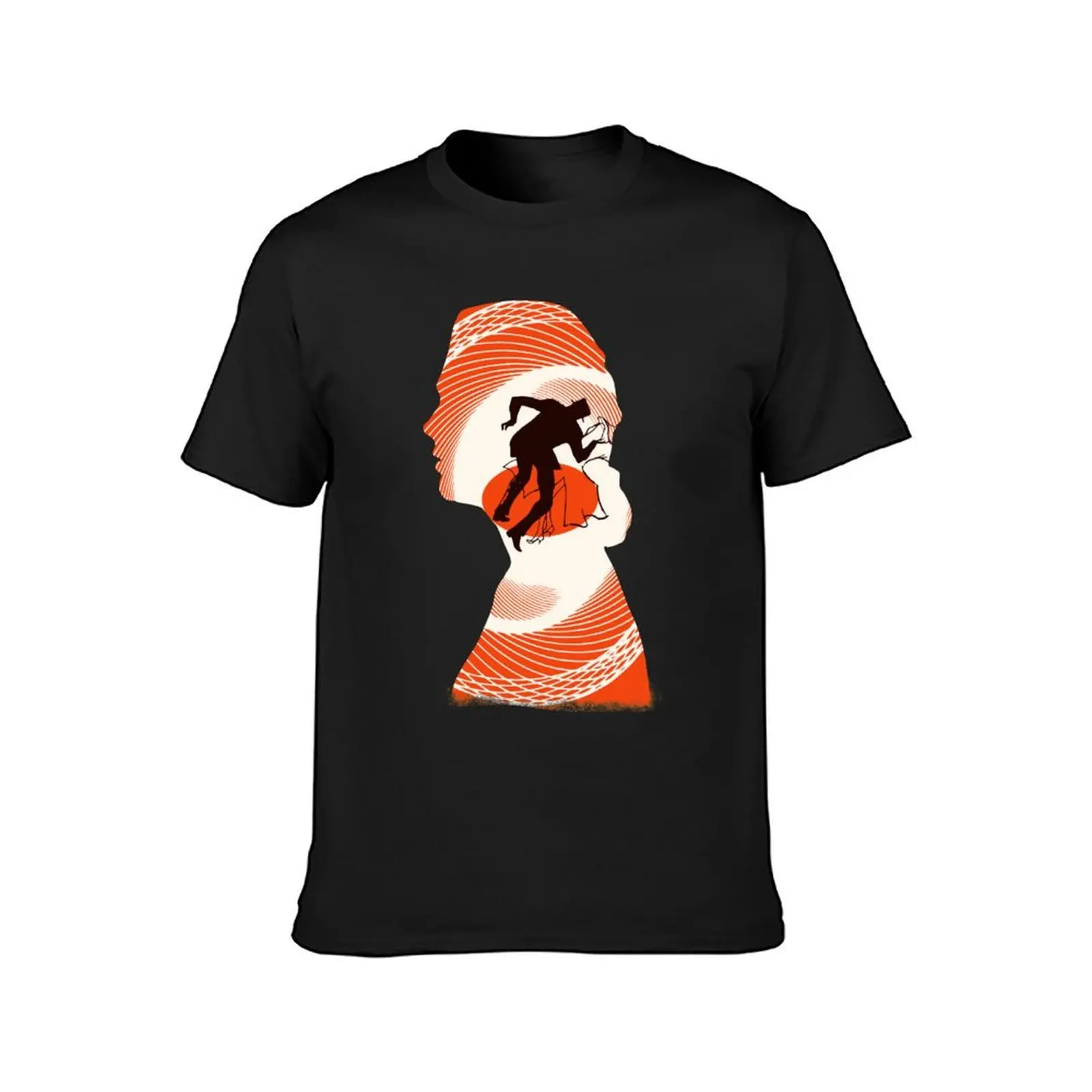 Alfred Hitchcock's Vertigo Silhouette - Kim Novak T-Shirt plus size tops anime clothes clothes for men