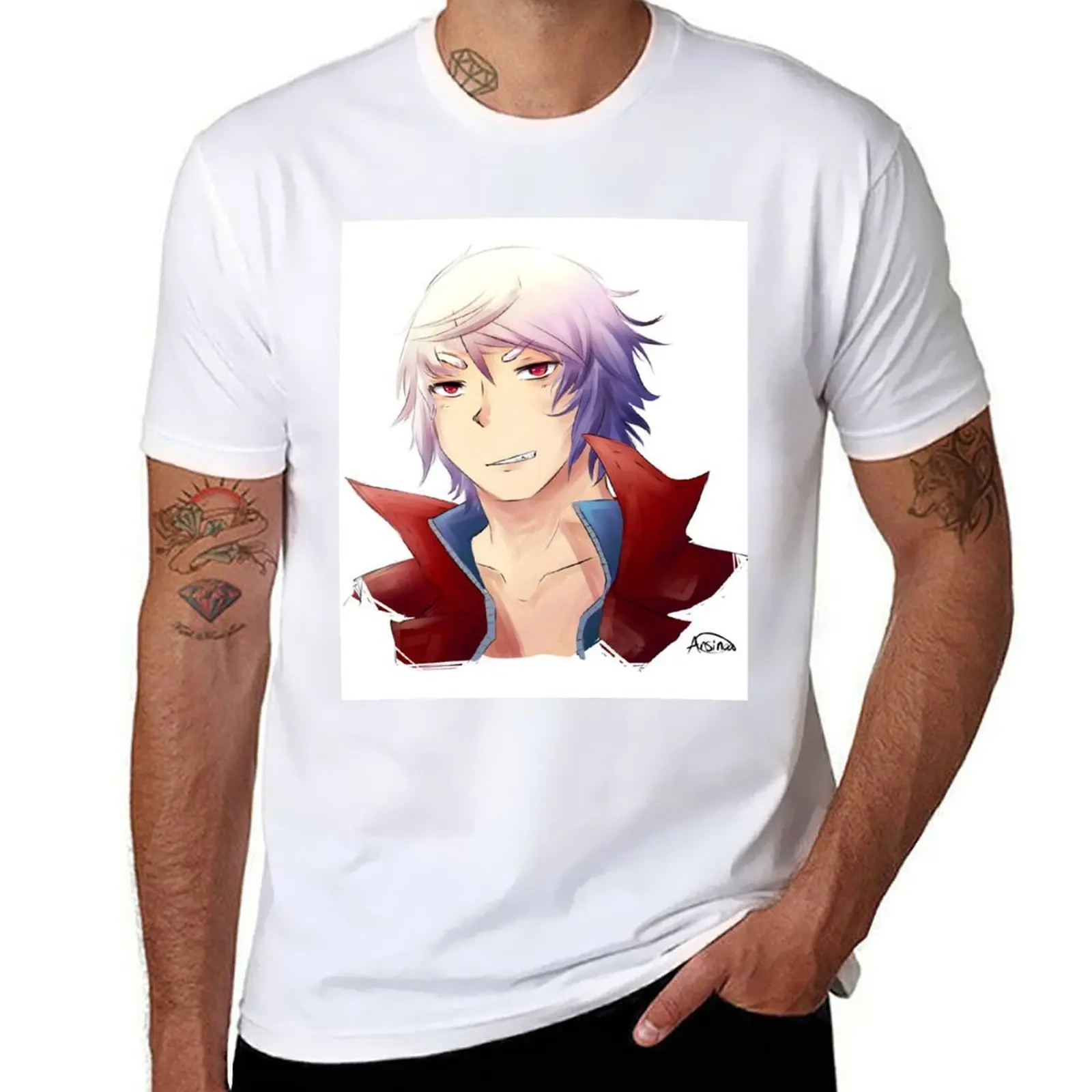 

Devil May Cry - Dante T-Shirt cotton tshirt 100% g man t shirts for men T-Shirt
