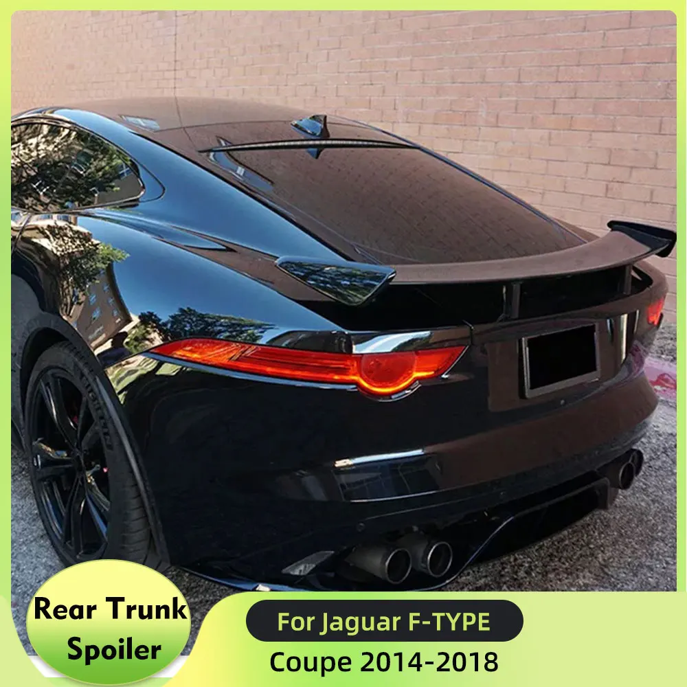 

Car Rear Trunk Spoiler Wing For Jaguar F-TYPE Coupe 2014-2018 Rear Boot Lid Car Racing Spoiler Wing Lip Carbon Fiber