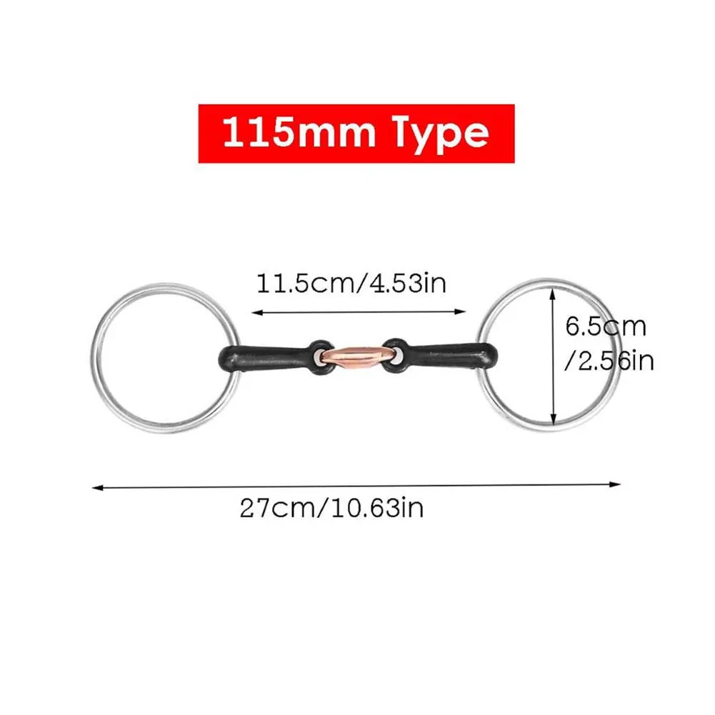 ステンレス鋼の馬の口関節ビット、日曜大工snワッフル中空口、ゆるい馬ビット、乗馬用品