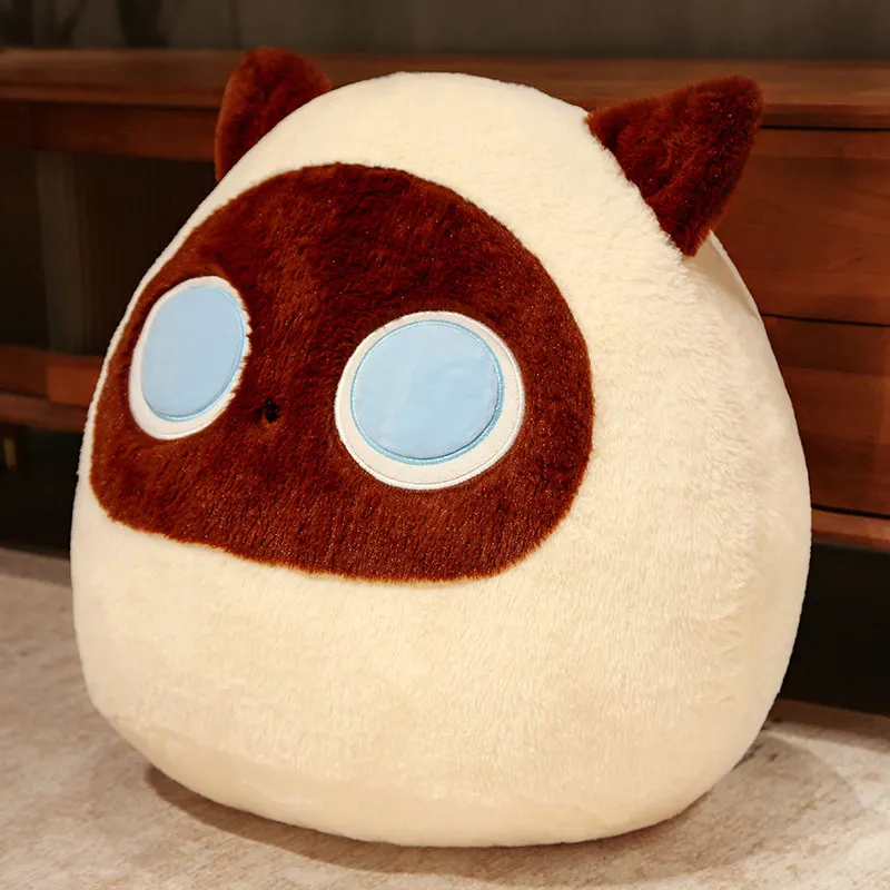 Cute Trendy Cat Dumpling Plush Pillow for Bed or Sofa