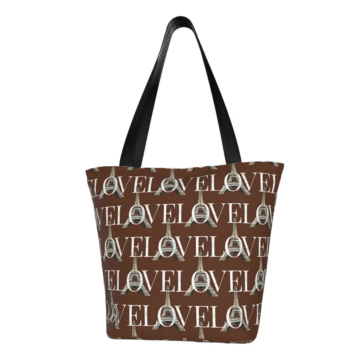 

I Love Paris Ladies' minimalist shoulder shopping bag, simple yet stylish, versatile design, match various clothing
