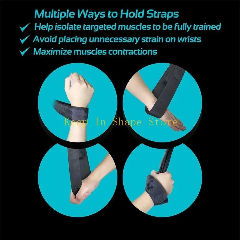 U1JC Heavy Duty Arm Biceps Triceps Rope Strap Gym Equipment for Home Cable Attachment Pully Bodybuilding Strength Training