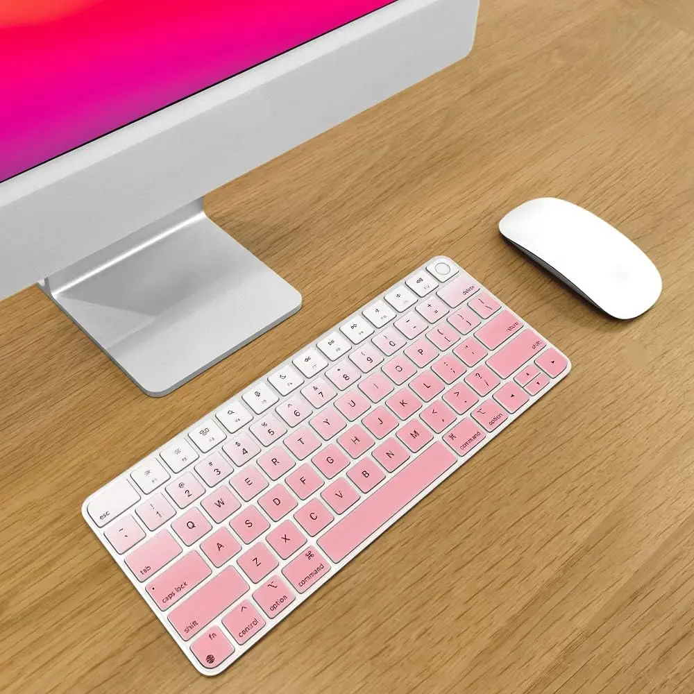 

Чехол для клавиатуры для Apple Magic Keyboard 3 2024-2021, с Touch ID A3118 A2449, силиконовая защита для клавиатуры для iMac 24 дюйма