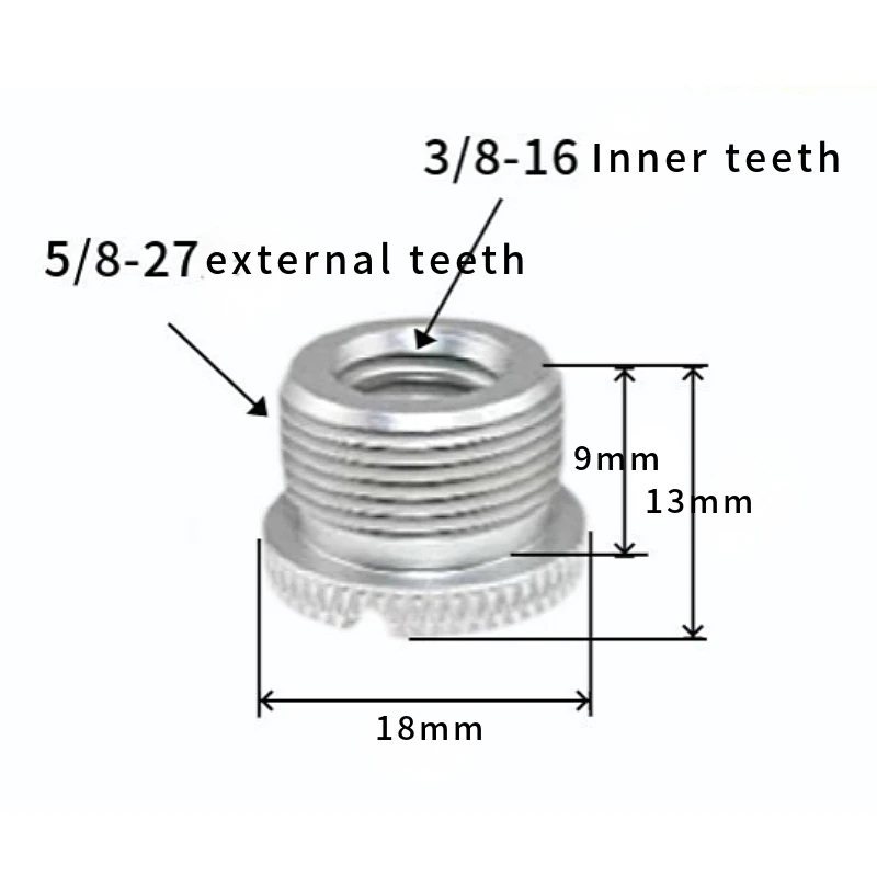 8-teiliges Mikrofonständer-Gewindeadapter-Set 1/4, 3/8 Stecker auf 5/8 Buchse Mikrofonständer-Befestigungsschraubenadapter – Detail 4