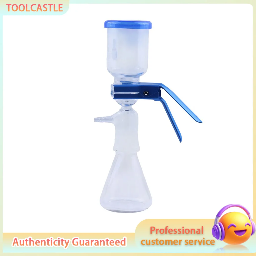 Glass Solvent Filter Funnel Kit, 250/500/1000ml Vacuum Filtration Apparatus for 47-50mm Membrane Filter