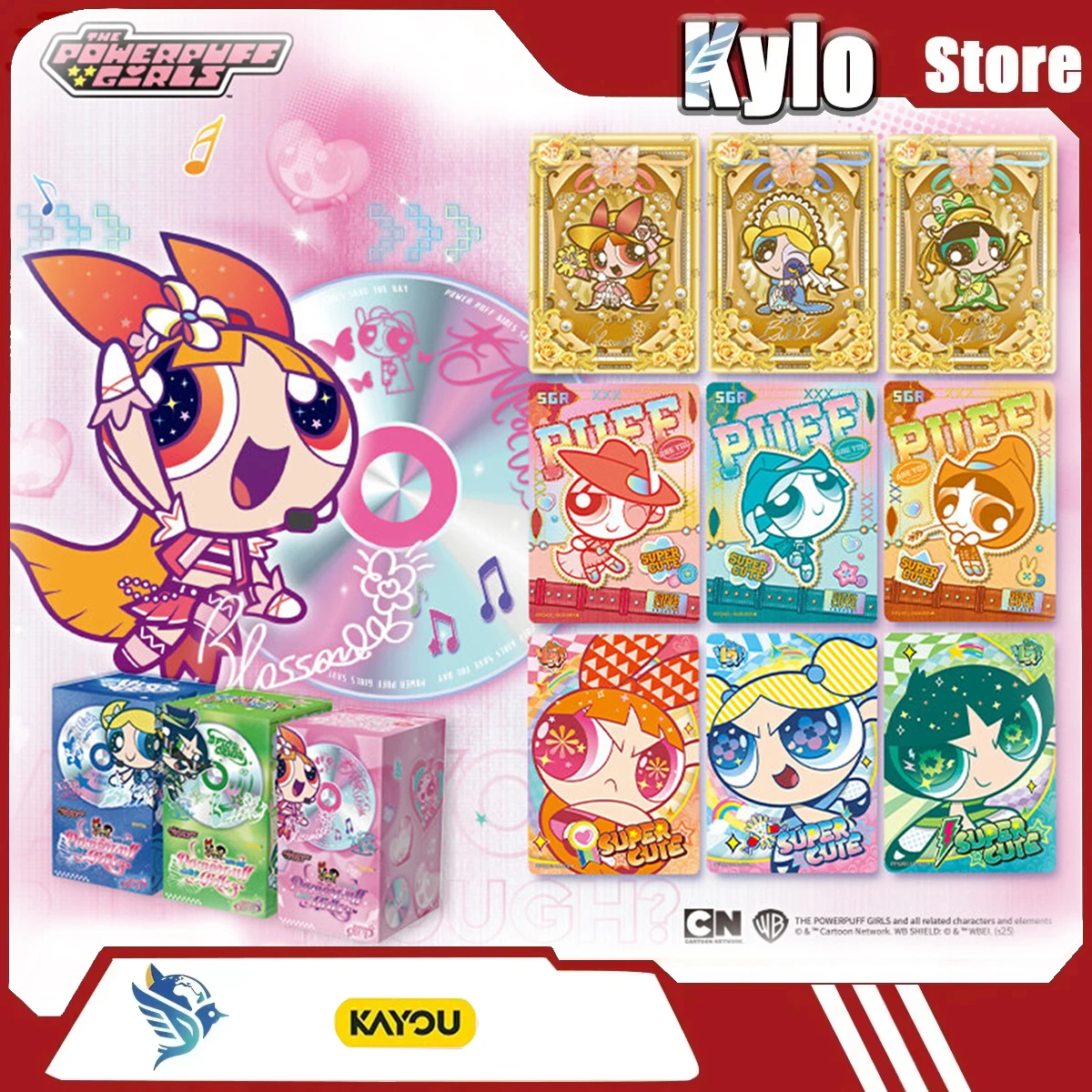 Kayou The Powerpuff Girls Collectible Card Officially Licensed Flower Cards Collectible Card Pack With Various Accessories