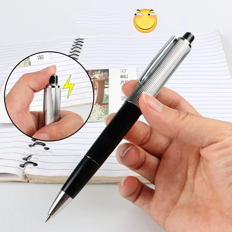 1Pc Shock Pen Electric Pen Toy Surprising Tricks Fool Friends Shocking Pen Halloween April Fools' Day Funny Pens Party Supplies