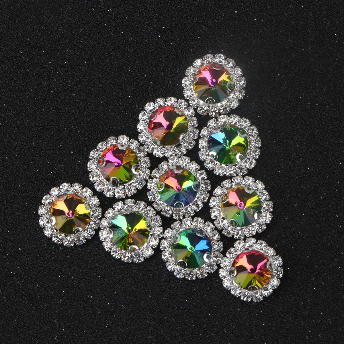 

Colorful Colored Claw Chain Drill Table Scatters Craft Rhinestones Flatback Wedding