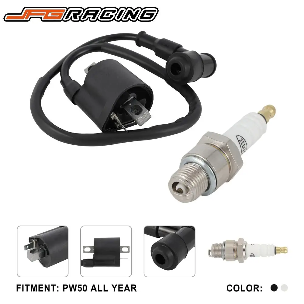 Ignition Coil and Spark Plug Motorcycles Accessories Ignition Cable Spare Ignition Set For Yamaha PW50 PW80 Motocross Dirt Bike