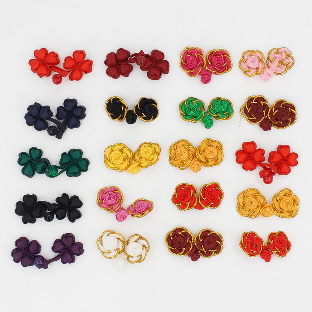 5set Chinese Frog Closure Knot Button Fastener for Bags Garments Cheongsam Tang Suit Decoration DIY Sewing Buckle NK306