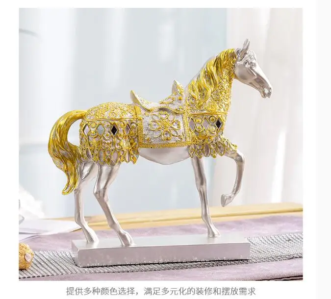 

Special Offer HOME Shop lobby decoration Business Money Drawing Good luck Propitious Success HORSE FENG SHUI art Statue