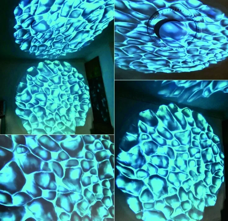 water pattern projector lamp ocean wave water ripple projection lamp wall bridge gobo light building landscape lighting