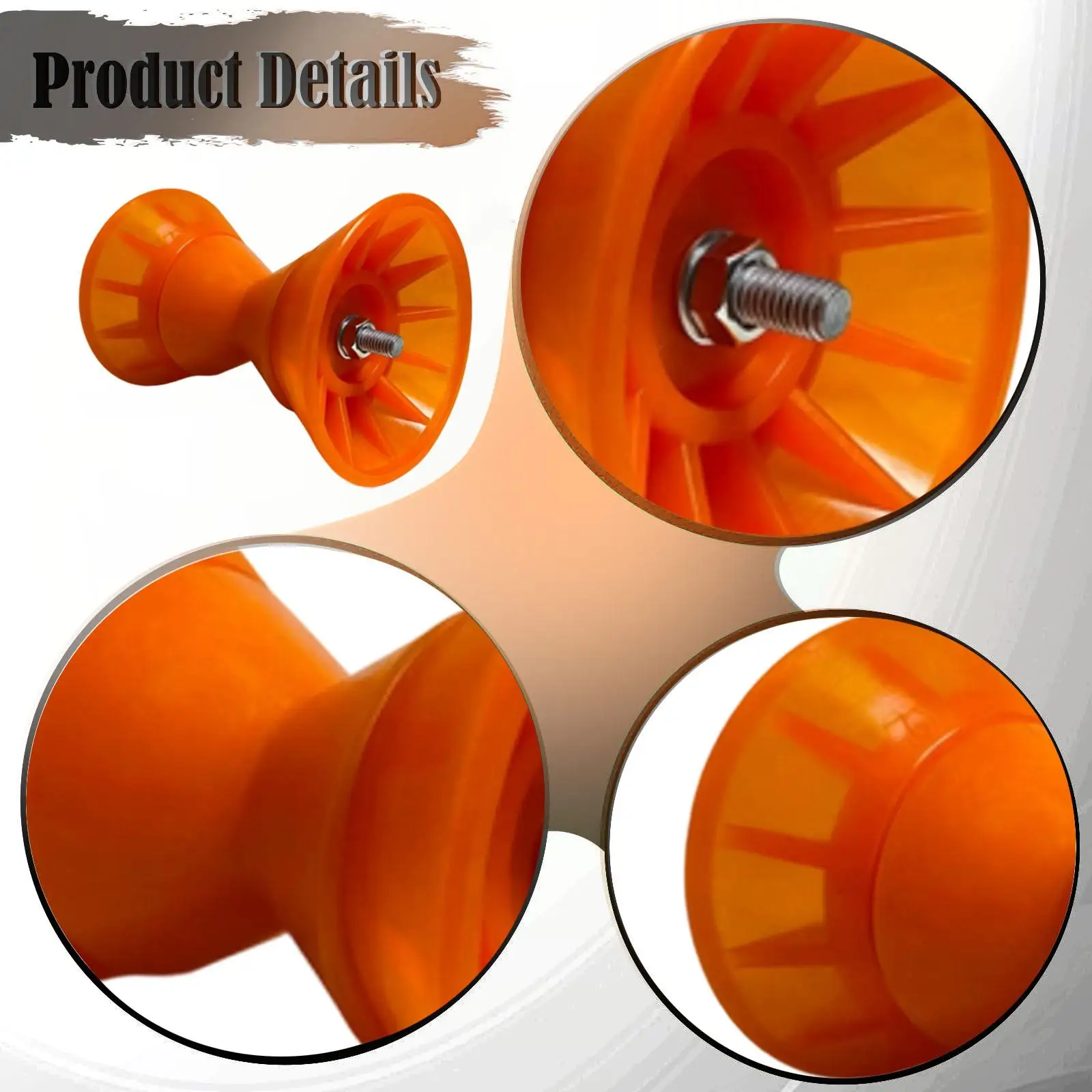 

Marine Grade Boat Trailer Bow Roller Easy Install Polyurethane Bow Stop for Boat Trailer Accessories and Parts