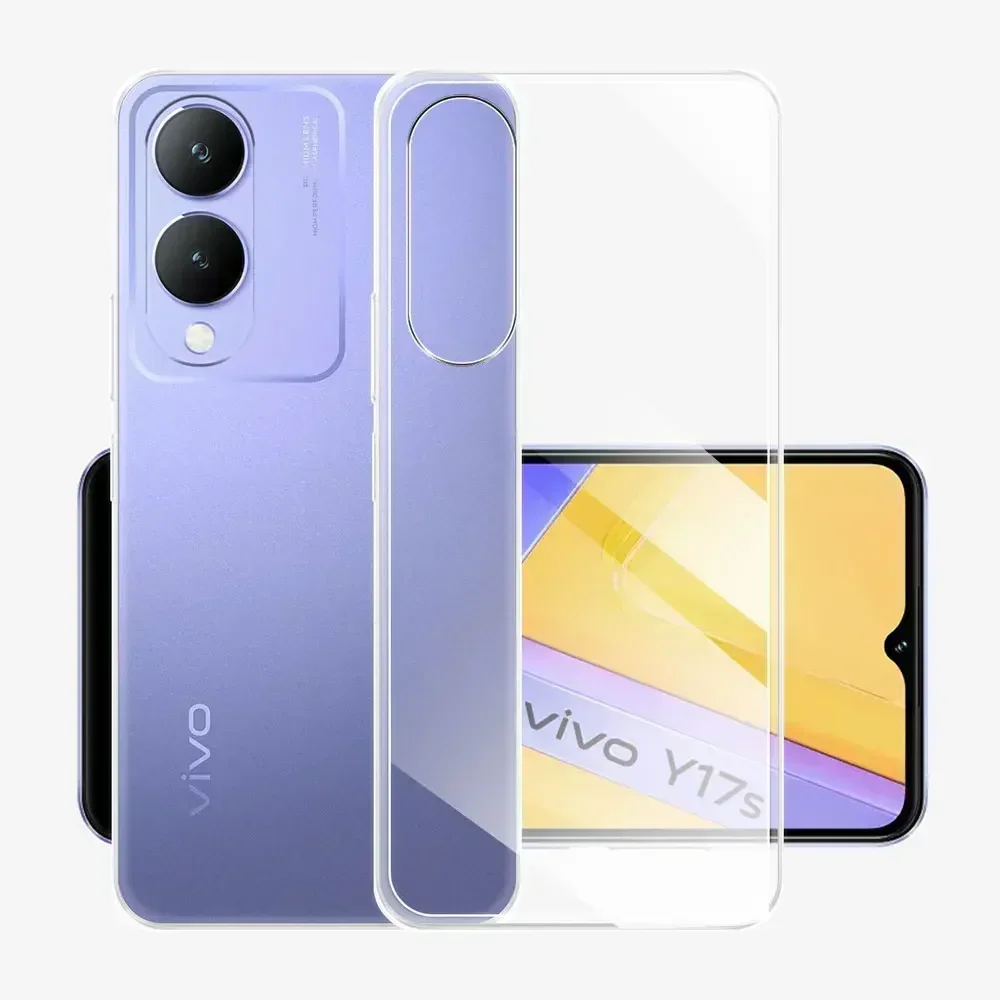 For Vivo Y17S Case Clear Soft Silicone Protect Phone Case For Vivo Y17 Y15 Vivo Y15S Y15A Cover Coque VivoY12 Y11S Y11 Y3 Funda