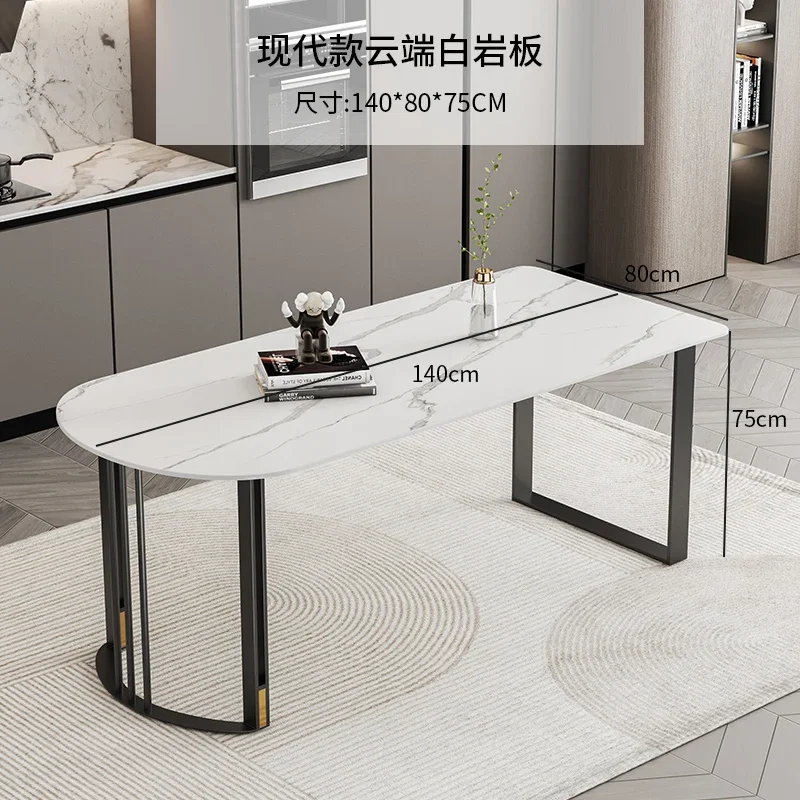 Garage Metalen Eettafel Marmeren Stands Grote Design Eettafel Italië Elegante Moderne Tafel Een Kribbe Ergonomisch Uniek Meubilair