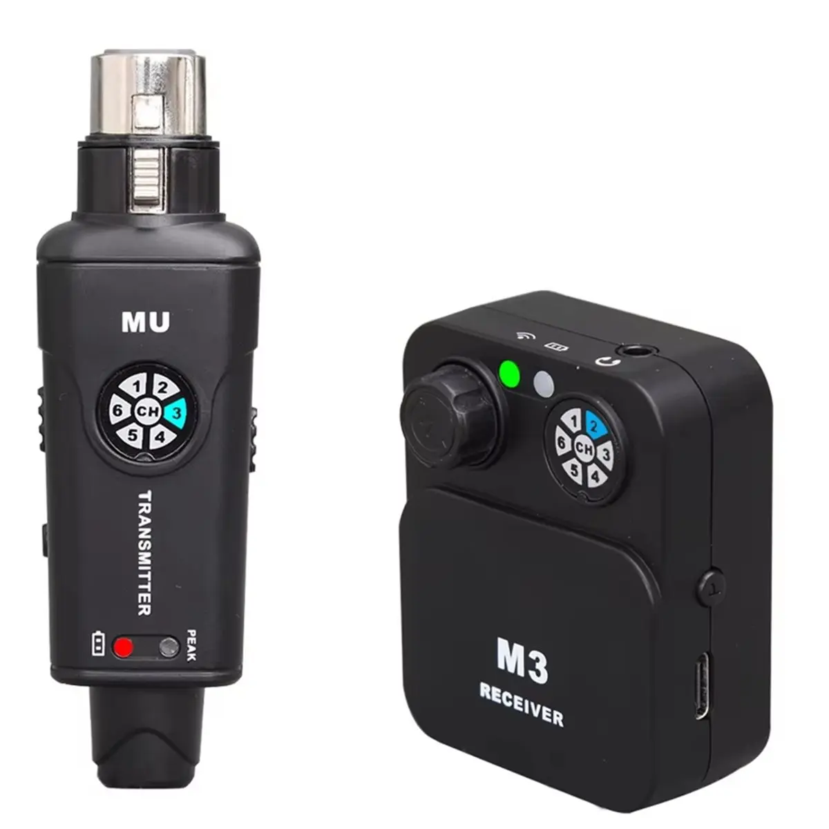 SCLS Upgrade Wireless in-Ear Monitoring System Stage Monitoring Headphones Stereo 2.4G Real-Time Latency-Free IEM System