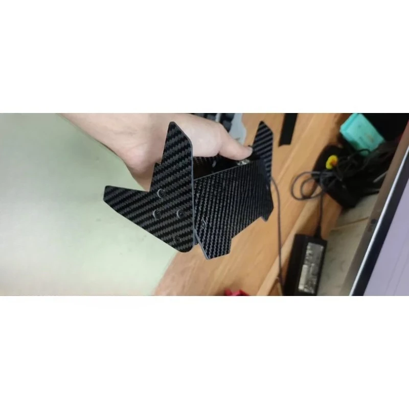 Adjustable Carbon Fiber Rear Wing for ARRMA INFRACTION 1/7 Scale RC Car, Replacement Upgrade Part with Adjustable Angle