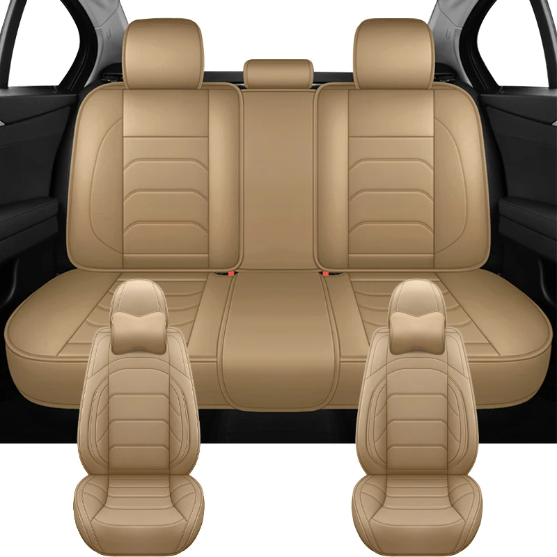 المضادة للانزلاق العالمي مقعد السيارة يغطي ل Volwsagen VW Tiguan Golf 8 7 6 5 4 باسات B5 B6 B7 B8 ID4 PU اكسسوارات السيارات الداخلية