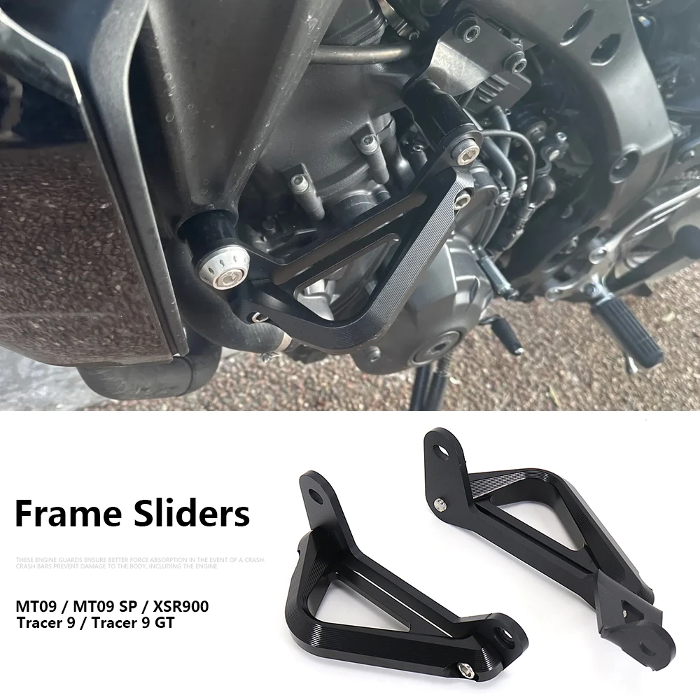 

For Yamaha MT-09 MT09 SP 2021-2025 Falling Engine Protetive Guard Cover Crash Bar Frame Protector Bumper Tracer 9 GT XSR900 2022