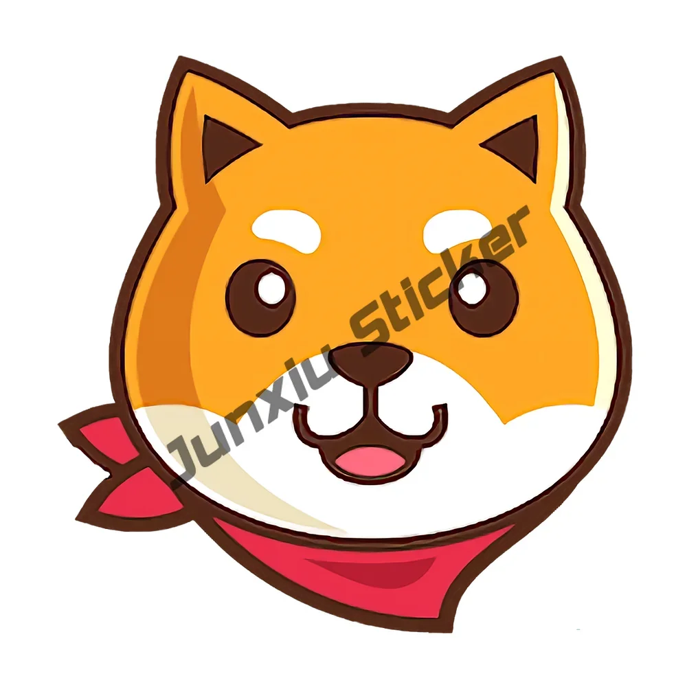 Cartoon Akita Sticker Smiling Akita Mom Shiba Kishu Akita Dogelon Mars Sticker Decal Dog Breed Bumper Sticker for Car Laptops