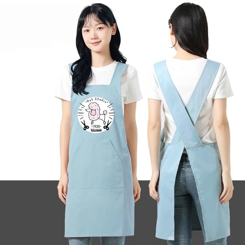 Fresh Kitchen Oil Prevention Apron For Cat Dog Grooming Waterproof Non Sticky Fur Work Clothes Pet Hairdressing Barber Shop Robe