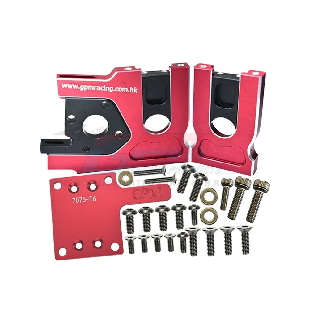 GPM สำหรับ Traxxas 1/8 Sledge 6S 95076-4 Monster Truck รถบังคับวิทยุ อะไหล่อัพเกรด ชิ้นส่วนโลหะอะลูมิเนียม แท่นยึดมอเตอร์แบบถอดเร็ว 9589