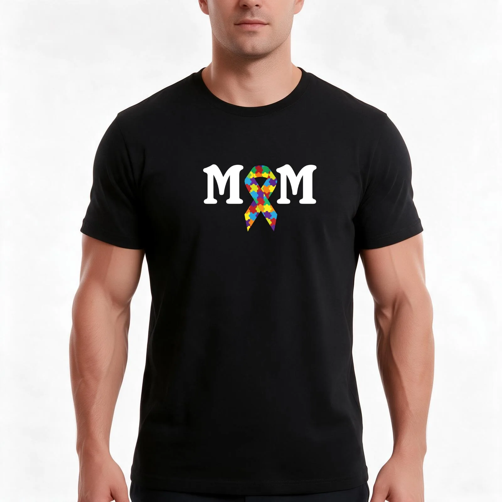 Womens Autism Mom Support Awareness Autistic Parents Gifts T-Shirt Summer Casual Cotton Tee Oversized Streetwear Tops
