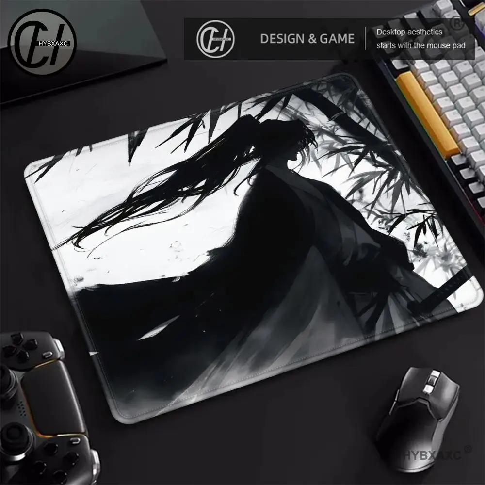 Japane Samurai Mouse Pad Small Mouse Pad Desk Pad Desktop Computer Keyboard Wireless Mouse Boy Girl Gift for Play games